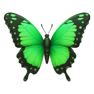 bright green butterfly sticker