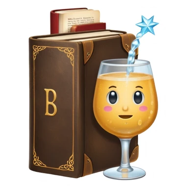 A sparkling Bubblr drink holding a Bible sticker