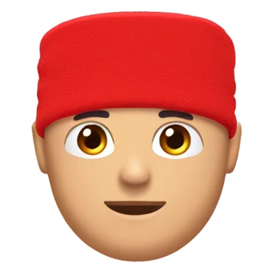 red sport sweatband sticker