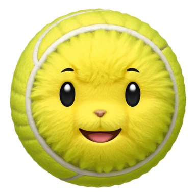 tennis ball sticker