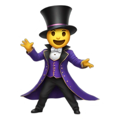 A magician bows to the audience sticker