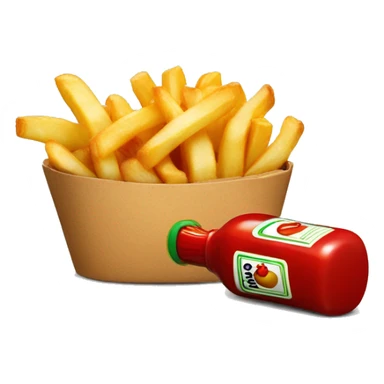 Heinz ketchup with fries sticker