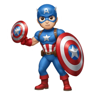 Captain America superhero sticker