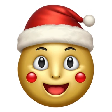 Create a stonk emoji with christmas theme sticker