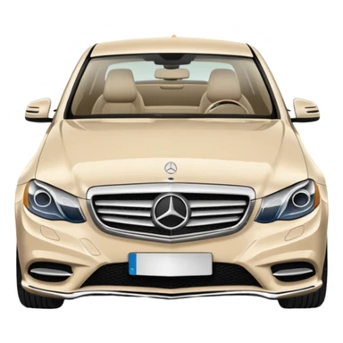 Pale beige Mercedes sticker