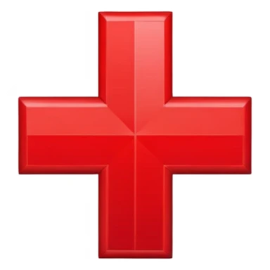 red cross symbol sticker