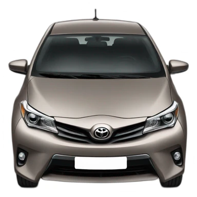 Brown Grey Toyota auris sticker