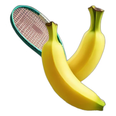 Banana won a tennis tournament sticker