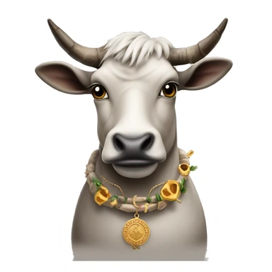 capra con una corona e delle collane vvs con un tatuaggio con sopra scritto 927 sticker