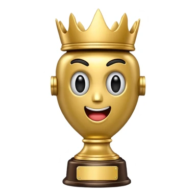 trofeu escrito "PANIC" sticker