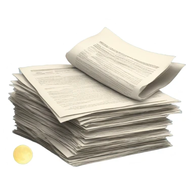 Lots of documents, there's a moon nearby sticker