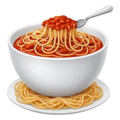 Bowl of spaghetti sticker