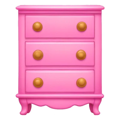 Pink dresser sticker