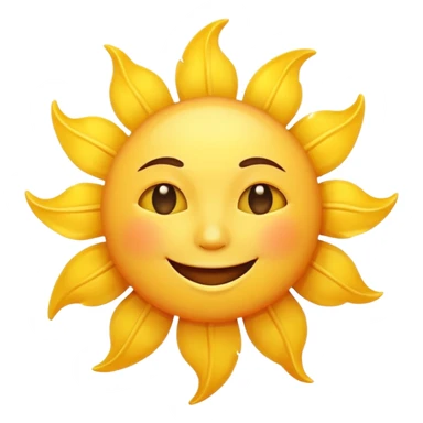 smiling sun emoji sticker