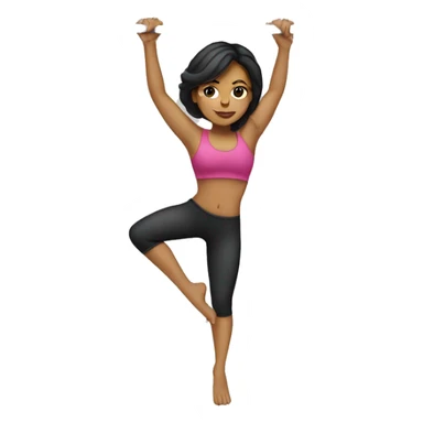 Hispanic woman doing pole fitness  sticker