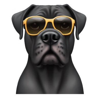 A cane corso with sunglasses  sticker