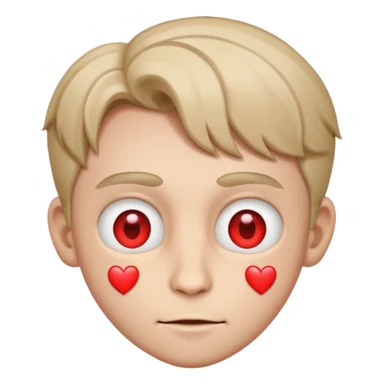 Leon con ojos de corazon sticker