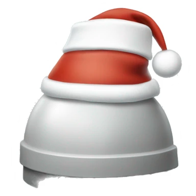 igloo xmas santa hat sticker