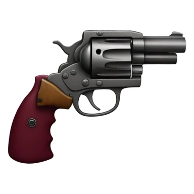 burgundy revolver sticker