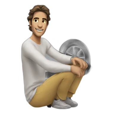 Rafaël nadal sur une voiture sticker