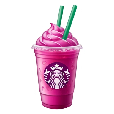 Starbucks iced dragonfruit refresher sticker