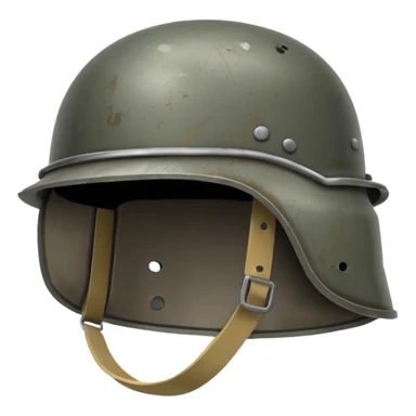military simple helmet ww sticker