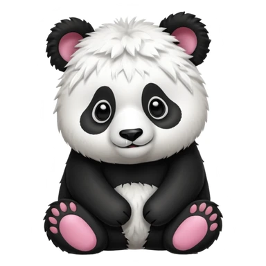 Panda wearing a puertorican paca sticker