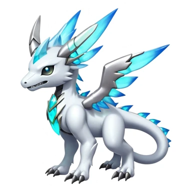 cool edgy cute shiny colorful ethereal legendary godly Archeus-Kyurem-Digimon-Fakemon-animal-hybrid full body sticker