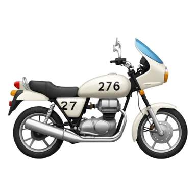 crea un emoji de una matrícula europea de moto con los números 2706 y las letras LRK  sticker