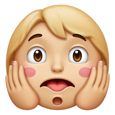 Yassified drooling face and holding back tears emoji  sticker