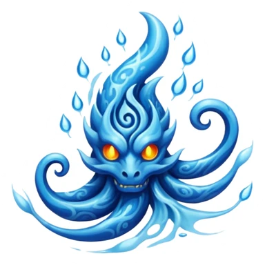 water elemental tattoo sticker