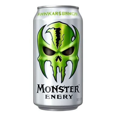 White monster energy sticker