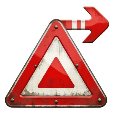 traffic sign turn sticker