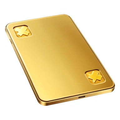 precious metal card sticker