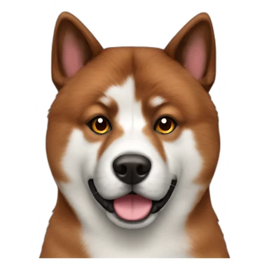 red brindle akita sticker