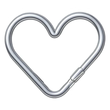 heart shaped paper clip sticker