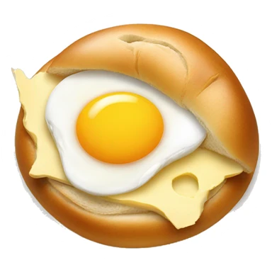 Asiago Bagel with egg and cheese sticker
