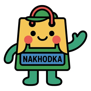 The mascot should be dressed in green clothing typical for grocery store employees sticker