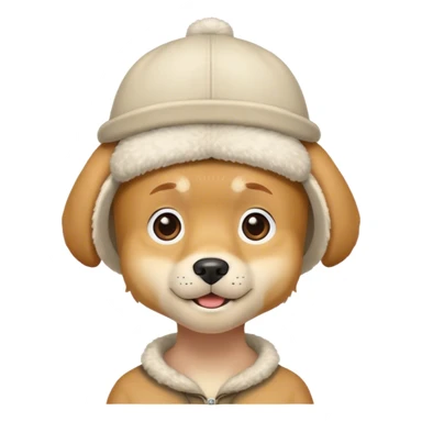 Avatar with dog hat sticker