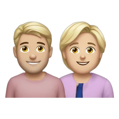 Le fils de marine le pen et Jordan bardella  sticker