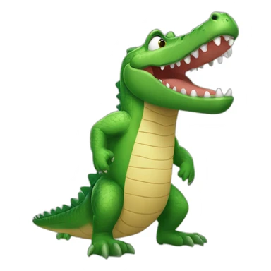 Super héros crocodile  sticker