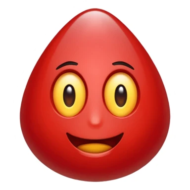 Emoji de una piedra rubí rojo sticker