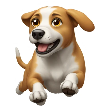 Dog running  sticker