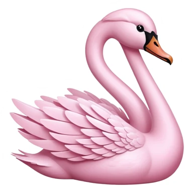Pastel Pink Swan sticker