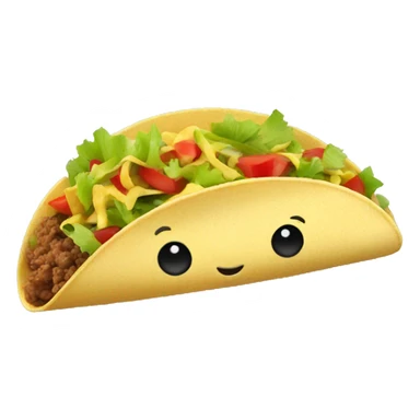Mexican taco sticker