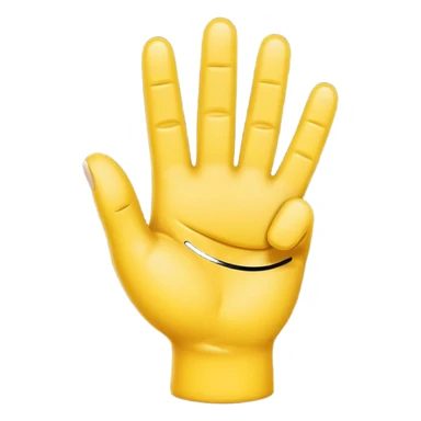Crossed Fingers phone emoji style sticker