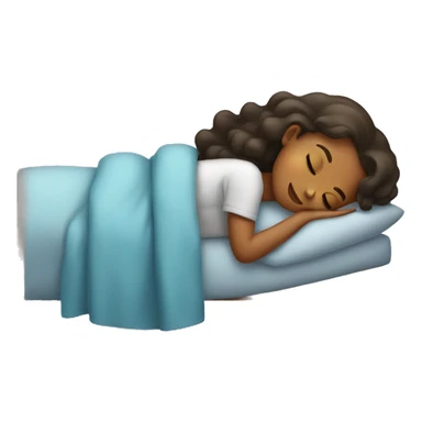 Girl sleeping sticker