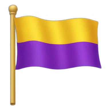 flag red yellow and purple sticker