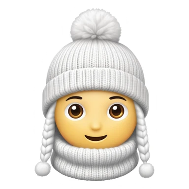 white winter beanie no person sticker