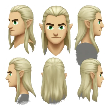 legolas male rogue fantasy mmorpg sticker